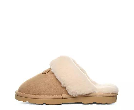 Bearpaw Effie Women's Plush Collar Slippers, Size: 11, Iced Brown Product Image