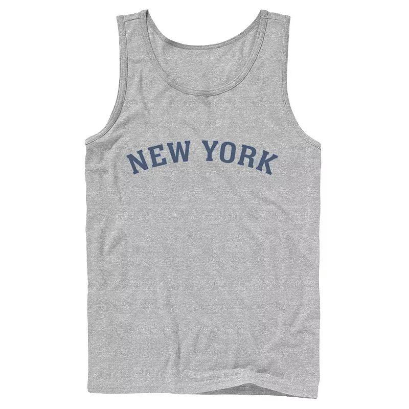 Men's City Of New York Collegiate Typographic Tank Top, Size: Large, White Product Image