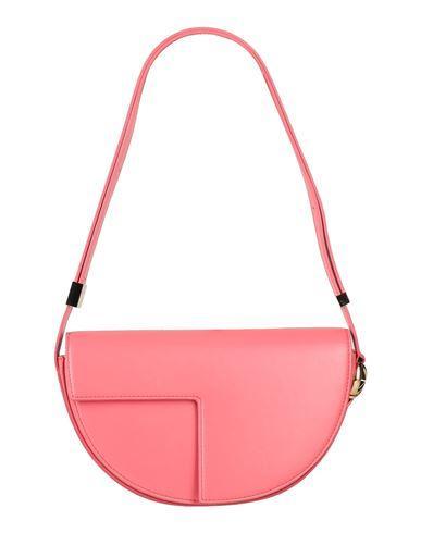 PATOU Woman Shoulder Bag Coral Size - Leather In Red Product Image