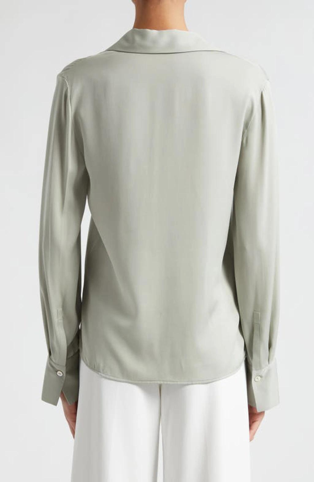 Vince Silk Stretch V Neck Top Product Image