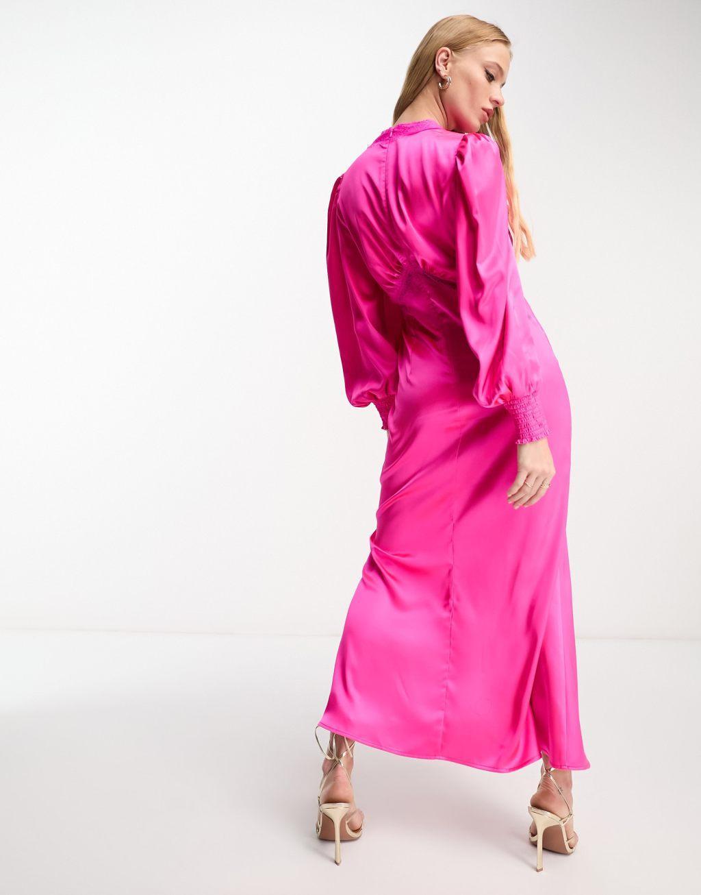 Never Fully Dressed lace insert midaxi dress Product Image