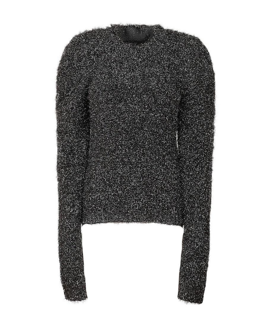 ALBERTA FERRETTI Glitter Detailed Knit Jumper In Grey Product Image