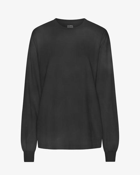 Oversized Organic LS T-Shirt - Faded Black Product Image