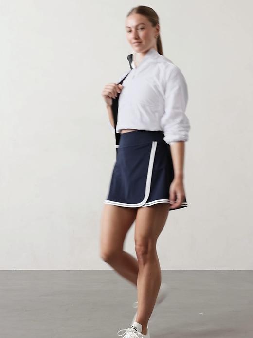 Crosscourt High Rise Tipped 14" Skort Product Image
