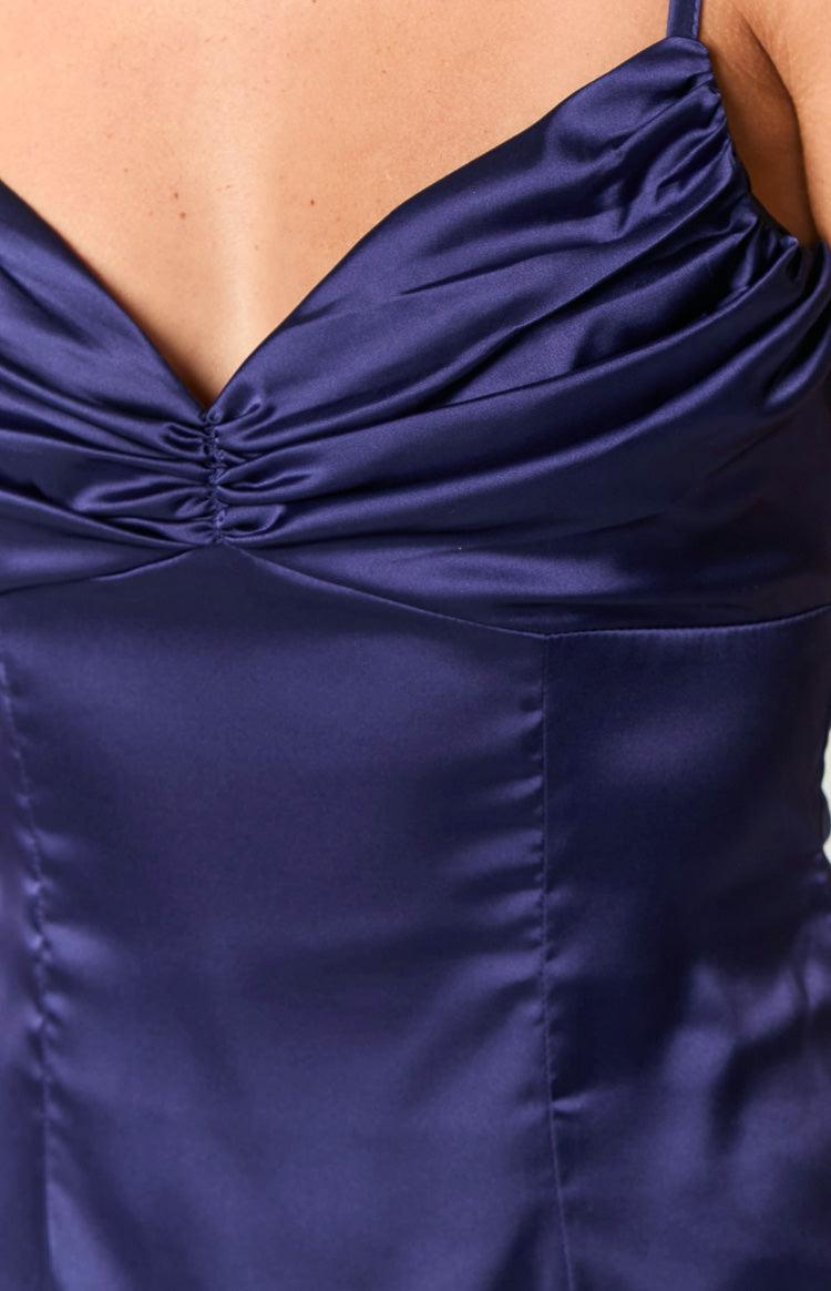Honey Navy Mini Dress Product Image