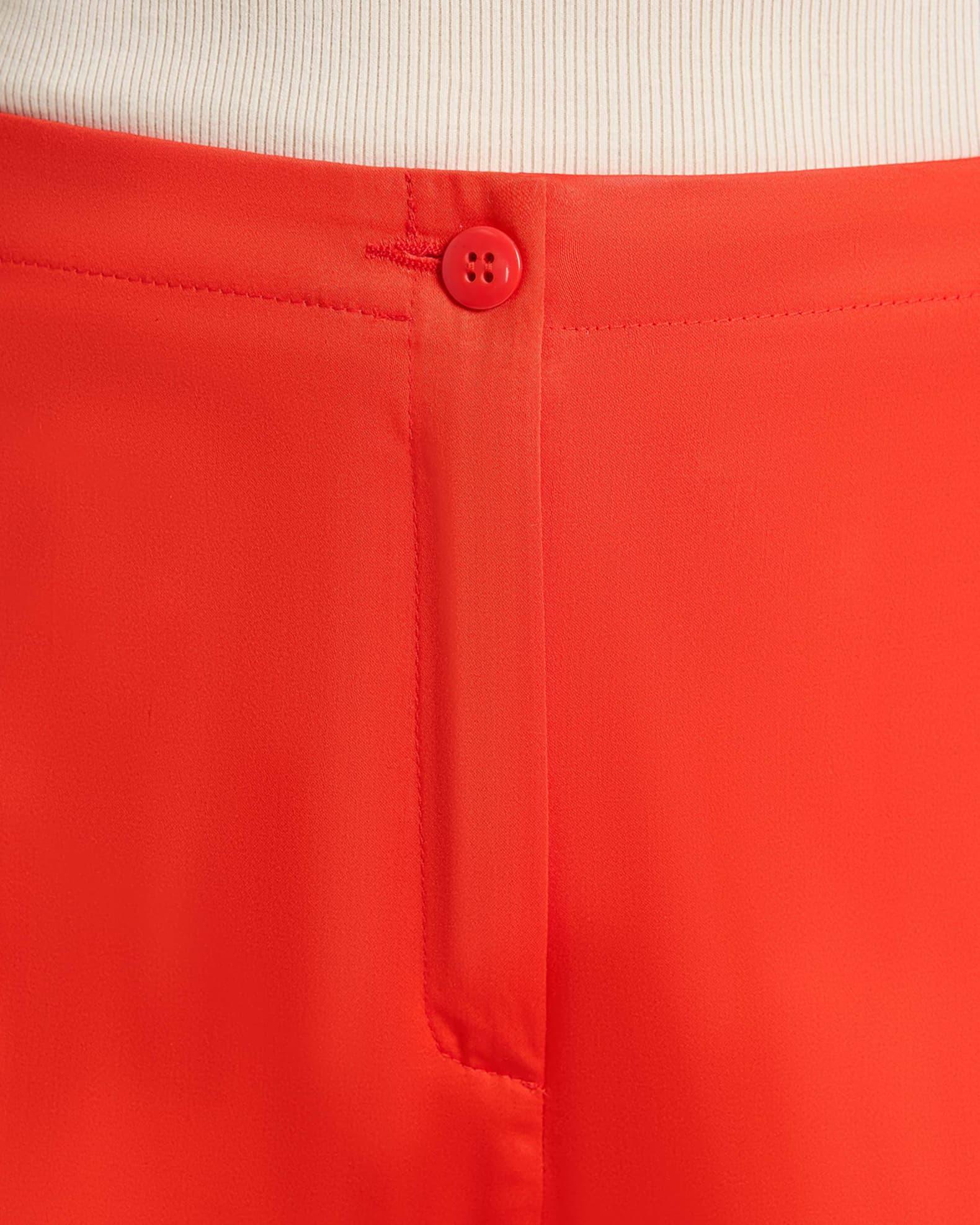 Roma Cropped Straight-Leg Stretch Cotton Pants Product Image