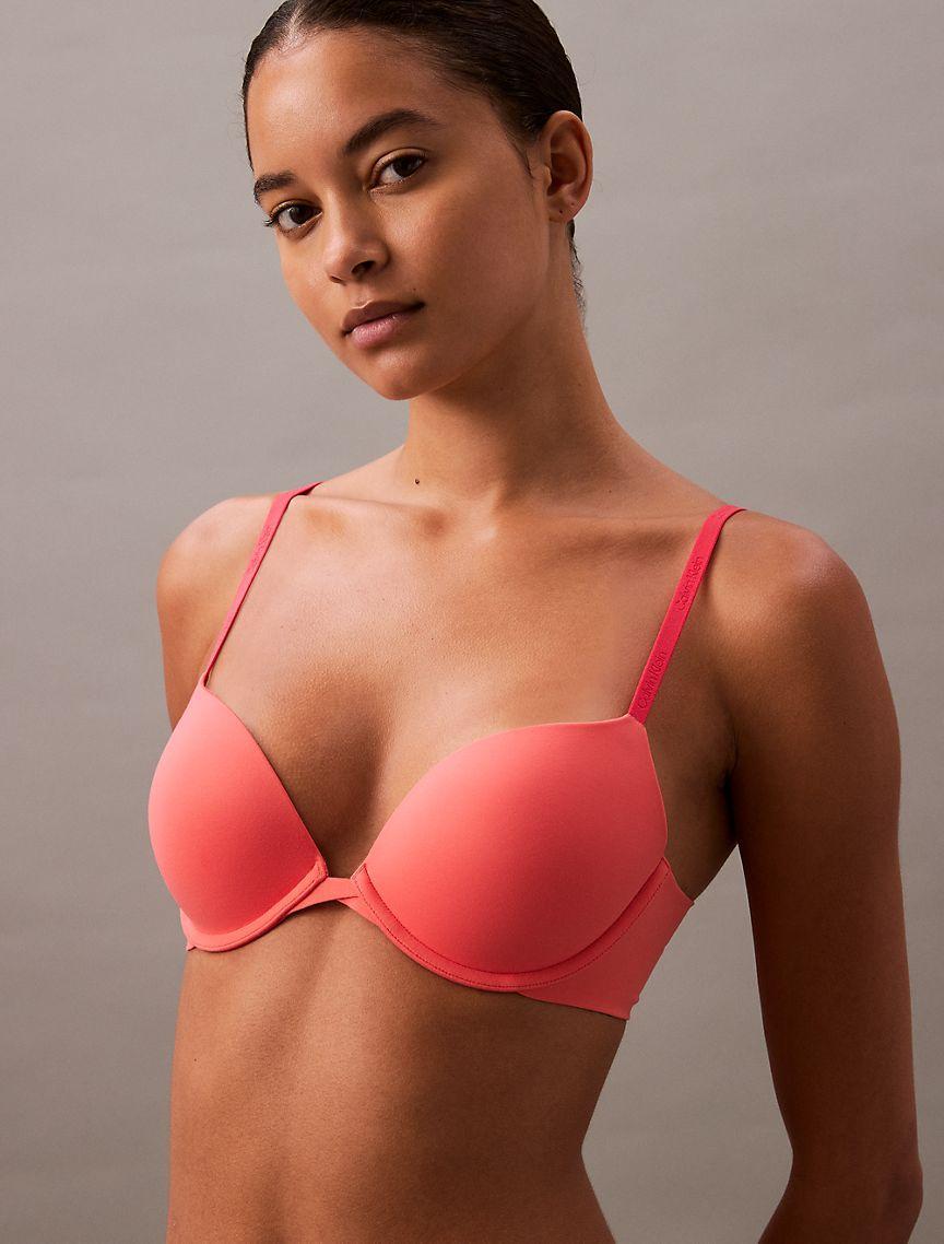 Calvin Klein Women's Perfectly Fit Push Up Plunge Bra - White - 32A Product Image