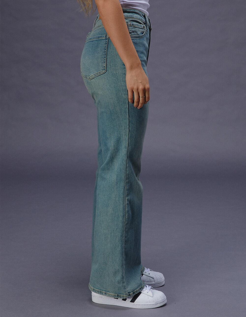 RSQ Womens High Rise Flare Jeans - TINTED DENIM Product Image