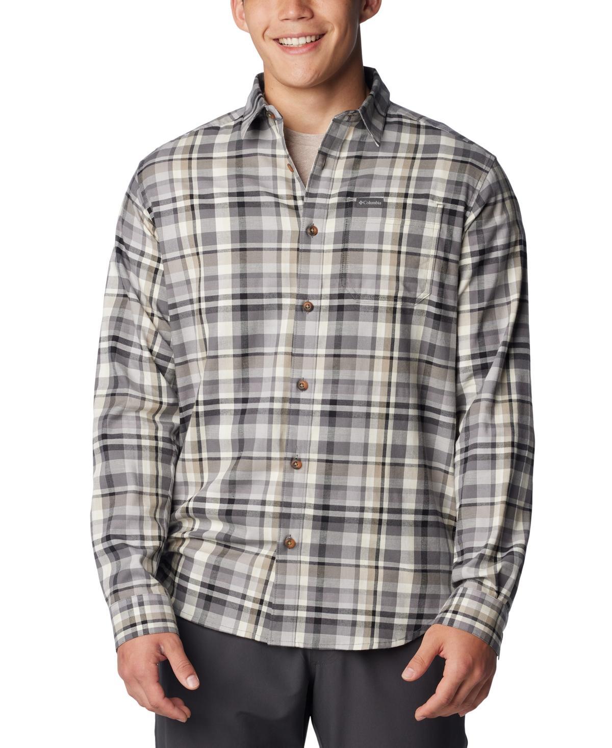 Mens Columbia Vapor Ridge Plaid Woven Button-Down Shirt Blue Tartan Product Image