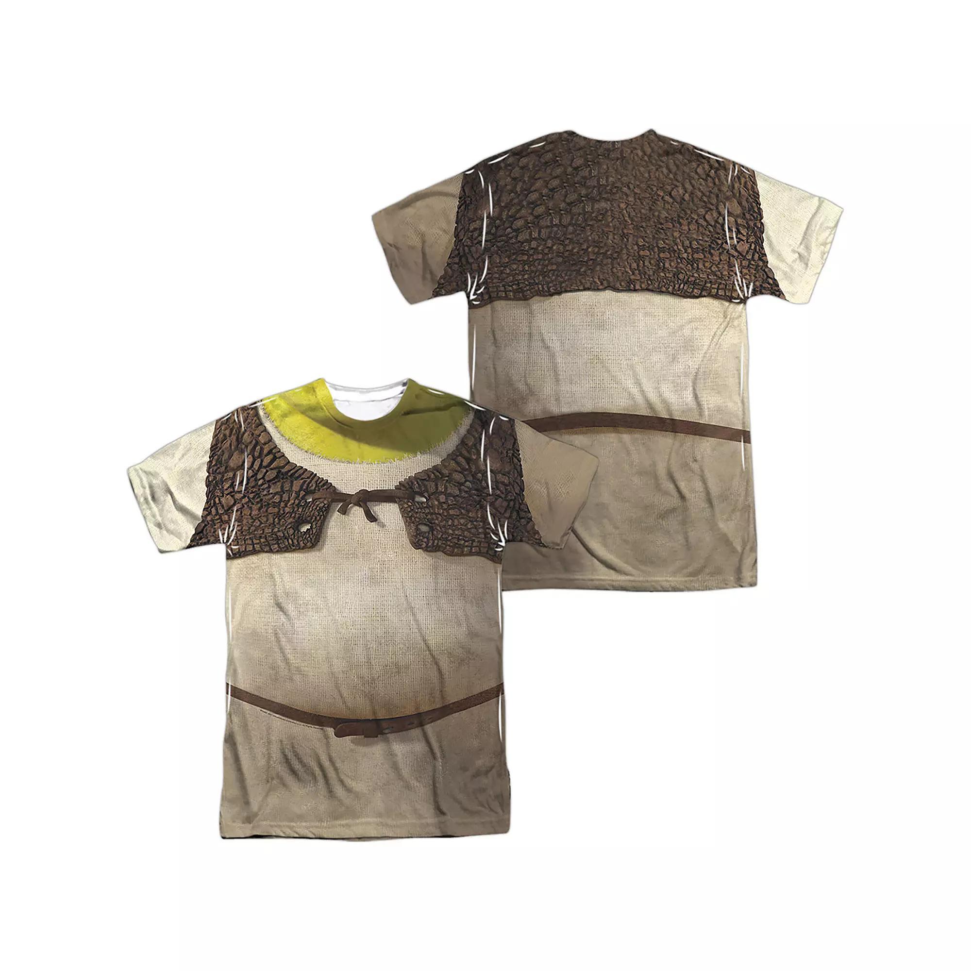 Men's Shrek Body Sublimated Graphic Tee, Size: Medium, Black Product Image