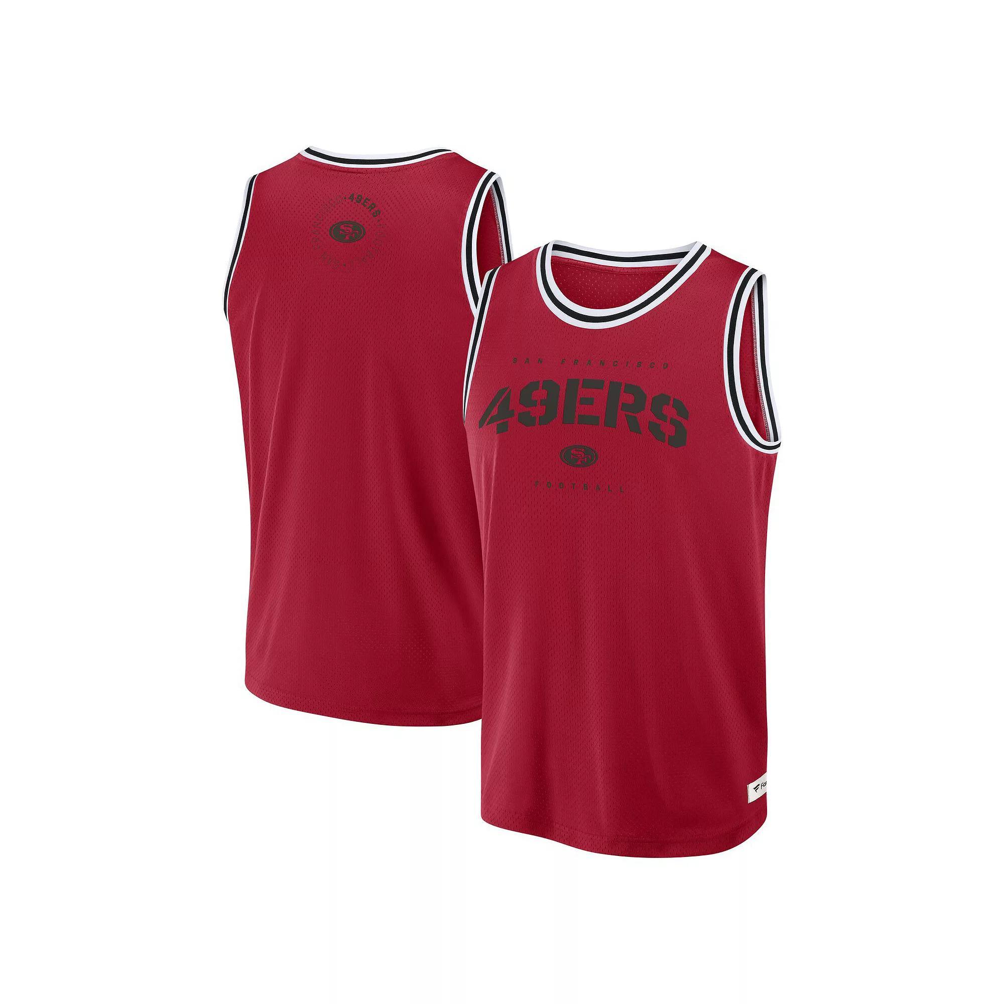 Men's Fanatics Scarlet San Francisco 49ers Elements Future Ground Jersey Tank Top, Size: XS, Red Product Image