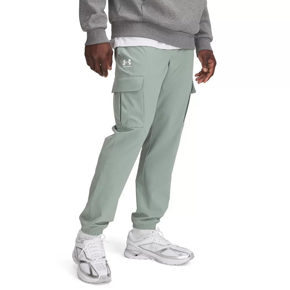 Men's Under Armour Vibe Woven Cargo Pants, Size: XXL, Silica Grn Product Image