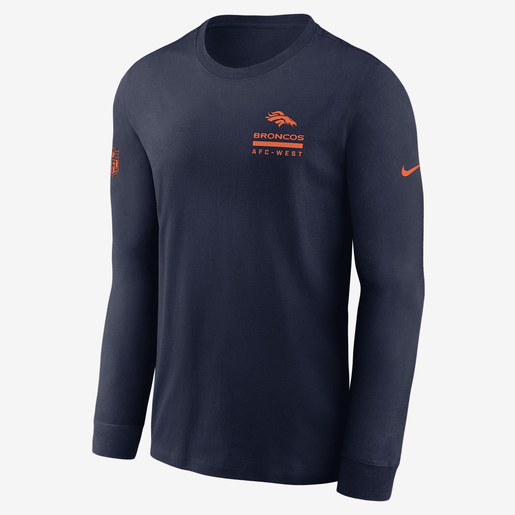 Detroit Lions Sideline Team Issue Men's Nike Dri-FIT NFL Long-Sleeve T-Shirt Product Image