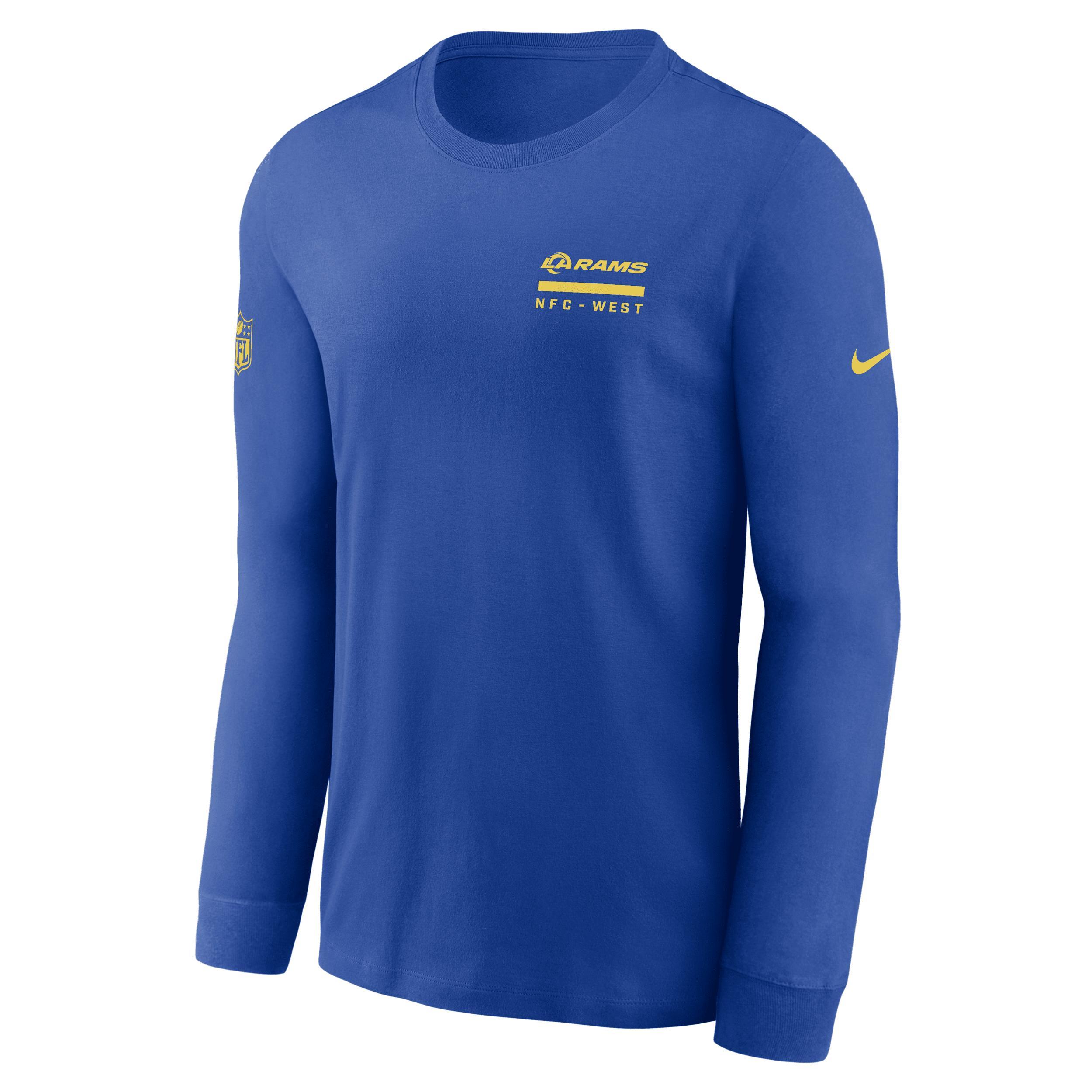 Los Angeles Rams Sideline Team Issue Nike Men's Dri-FIT NFL Long-Sleeve T-Shirt Product Image