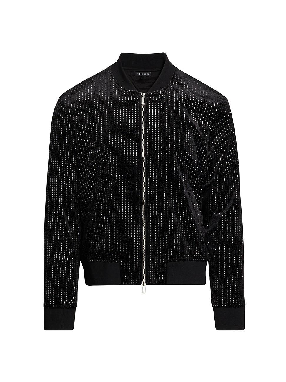 Mens Maverick Rodeo Drive Velvet Bomber Jacket Product Image