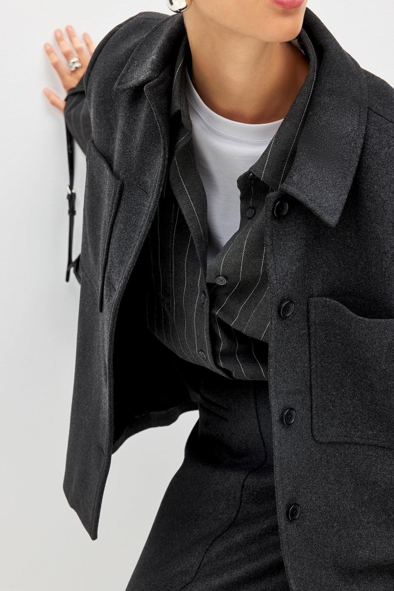 Pocket Front Oversized Shirt Product Image
