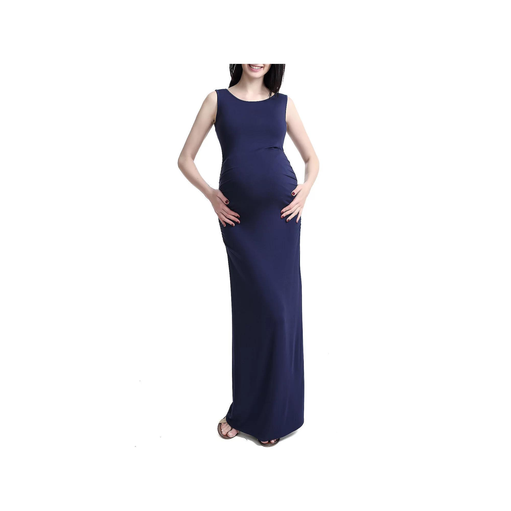Maternity Pokkori Tank Top Column Dress, Womens Blue Product Image
