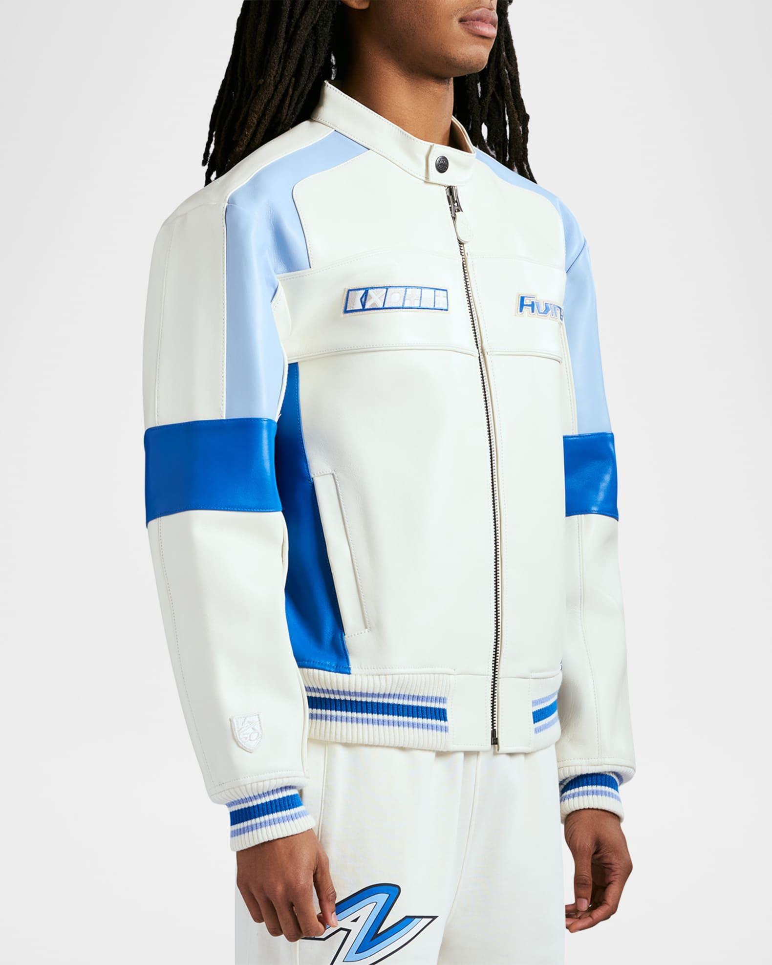 Men's Off Shore Racing Leather Jacket Product Image