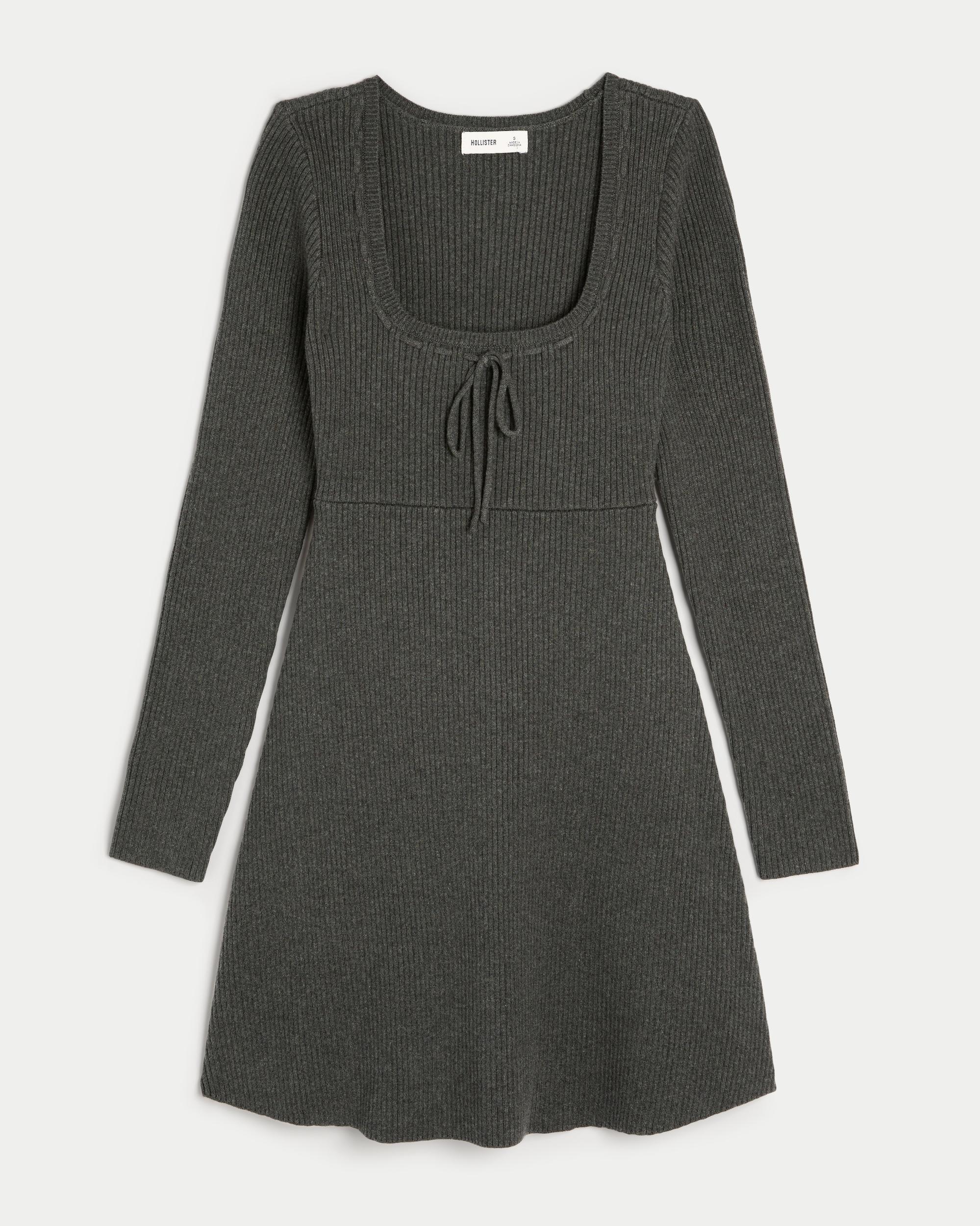 Sweater-Knit Skater Mini Dress Product Image