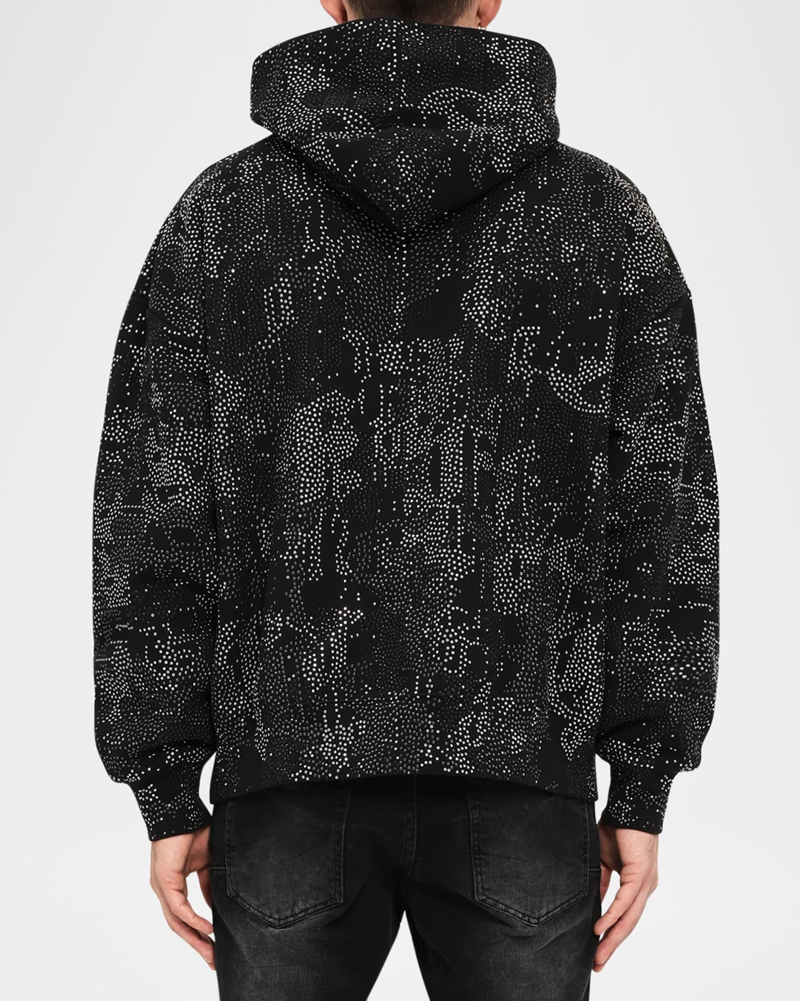 Men's Studded Gothic Camo Hoodie Product Image