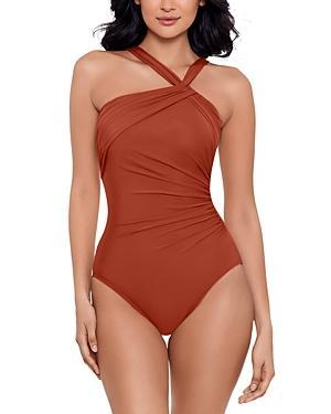 Miraclesuit Rock Solid Europa Asymmetric Underwire One Piece Swimsuit Product Image