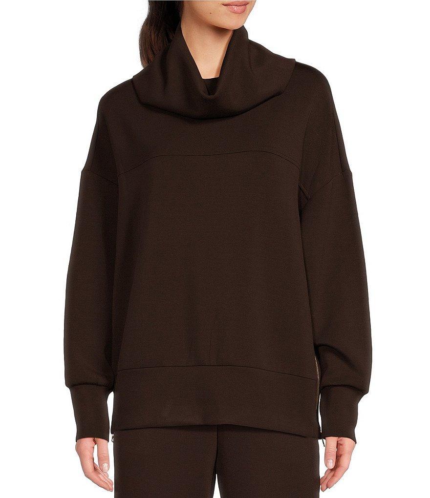 Varley Priya DoubleSoft® Mock Cowl Neck Long Sleeve Longline Sweatshirt Product Image