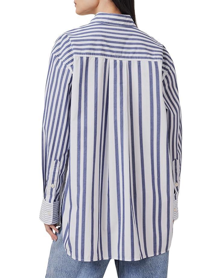 Coastal Striped Button Up Shirt Product Image