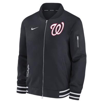 Toronto Blue Jays Authentic Collection City Connect Nike Men's MLB Full-Zip Bomber Jacket Product Image