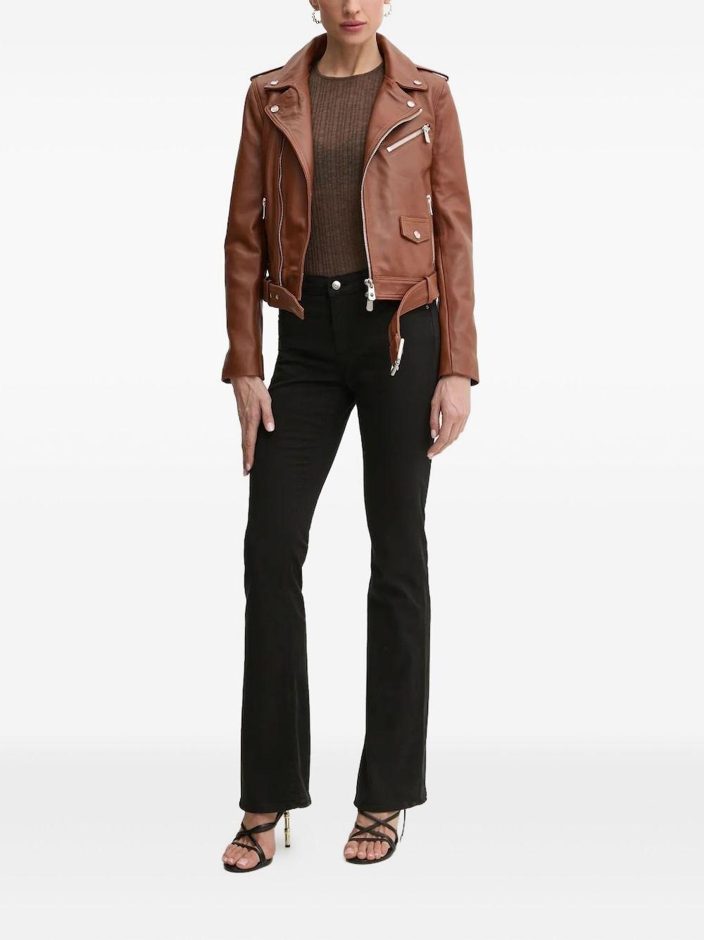 leather biker jacket Product Image