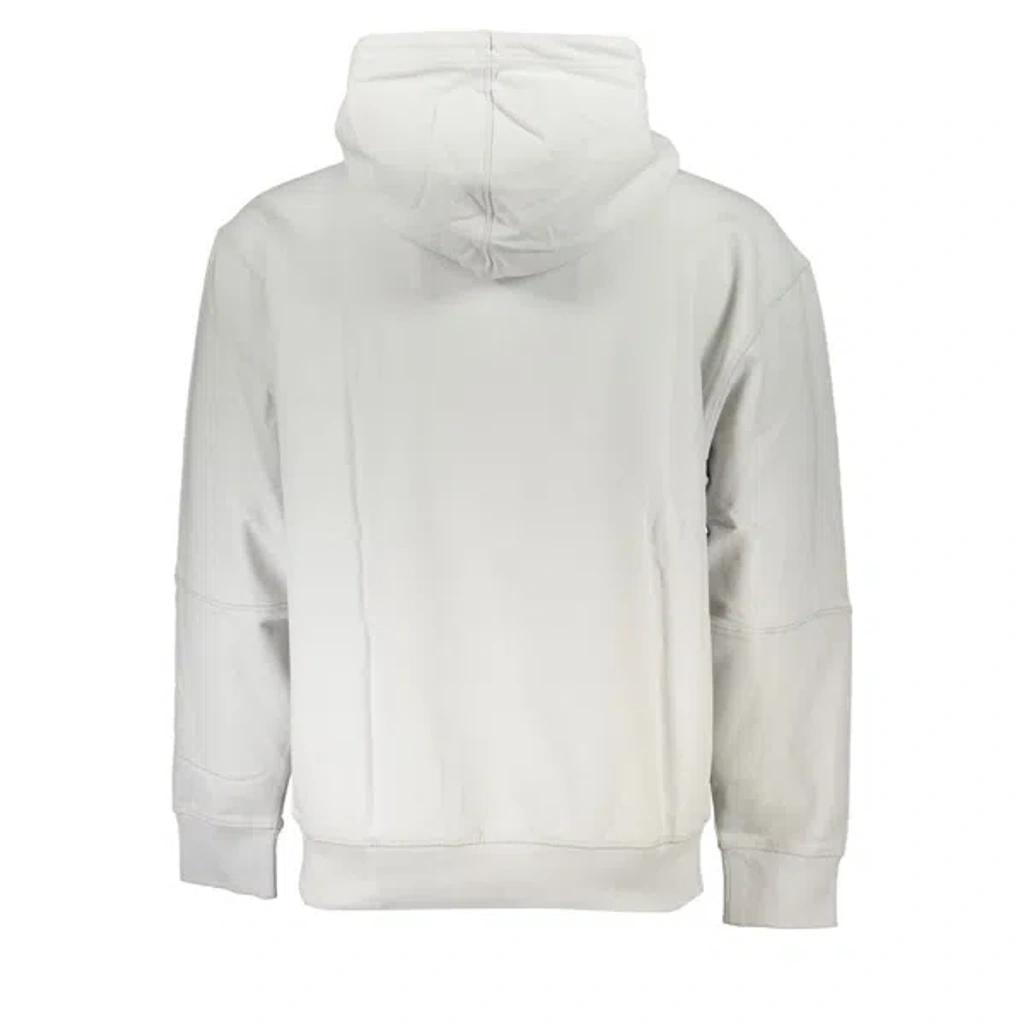 HUGO BOSS Elegant Long-sleeved Hooded Sweatshirt In Gray Product Image
