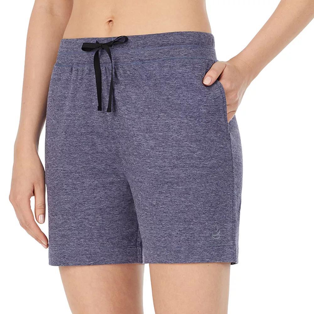 Women's Cuddl Duds® Pajamas: Essentials Pajama Sleep Shorts, Size: Small, Navy Grey Product Image