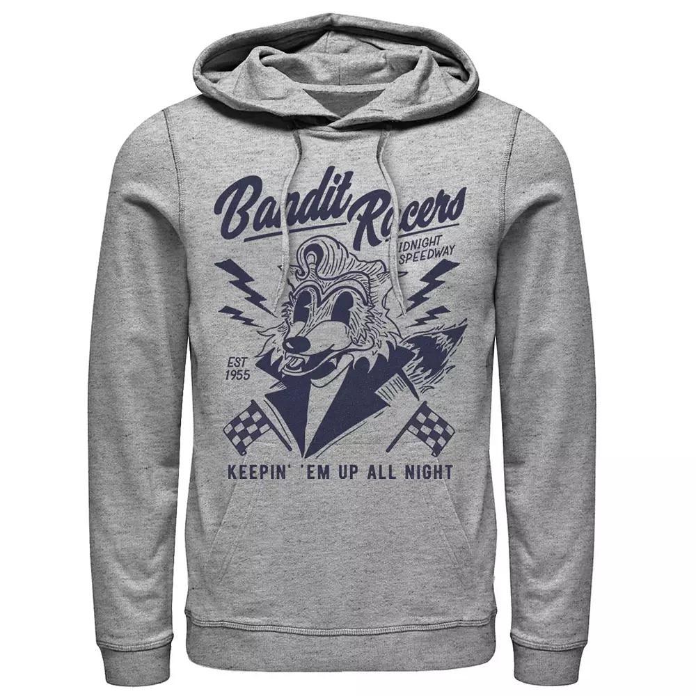Men's Bandit Racers Raccoon Keepin Em Up All Night Hoodie, Size: Small, Athletic Grey Product Image