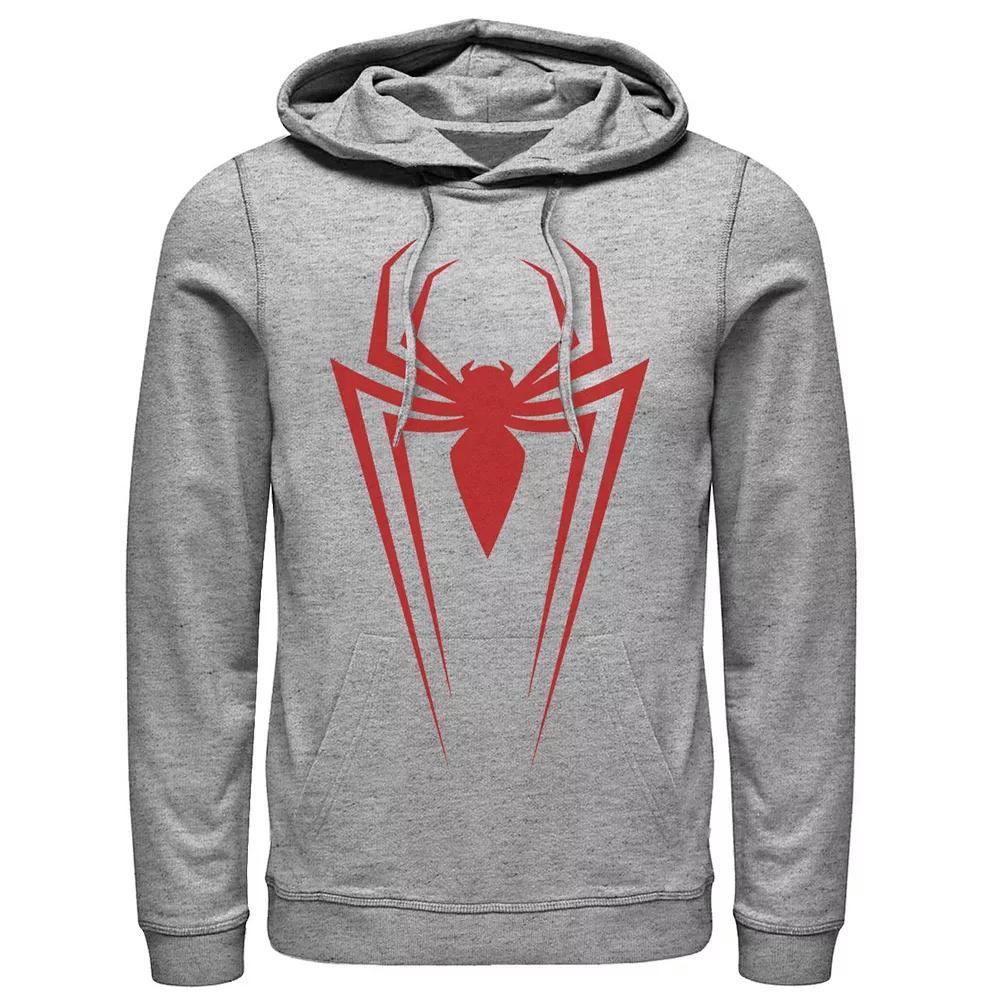 Men's Marvel Spider-Man Icon Hoodie, Size: XL, Athletic Grey Product Image