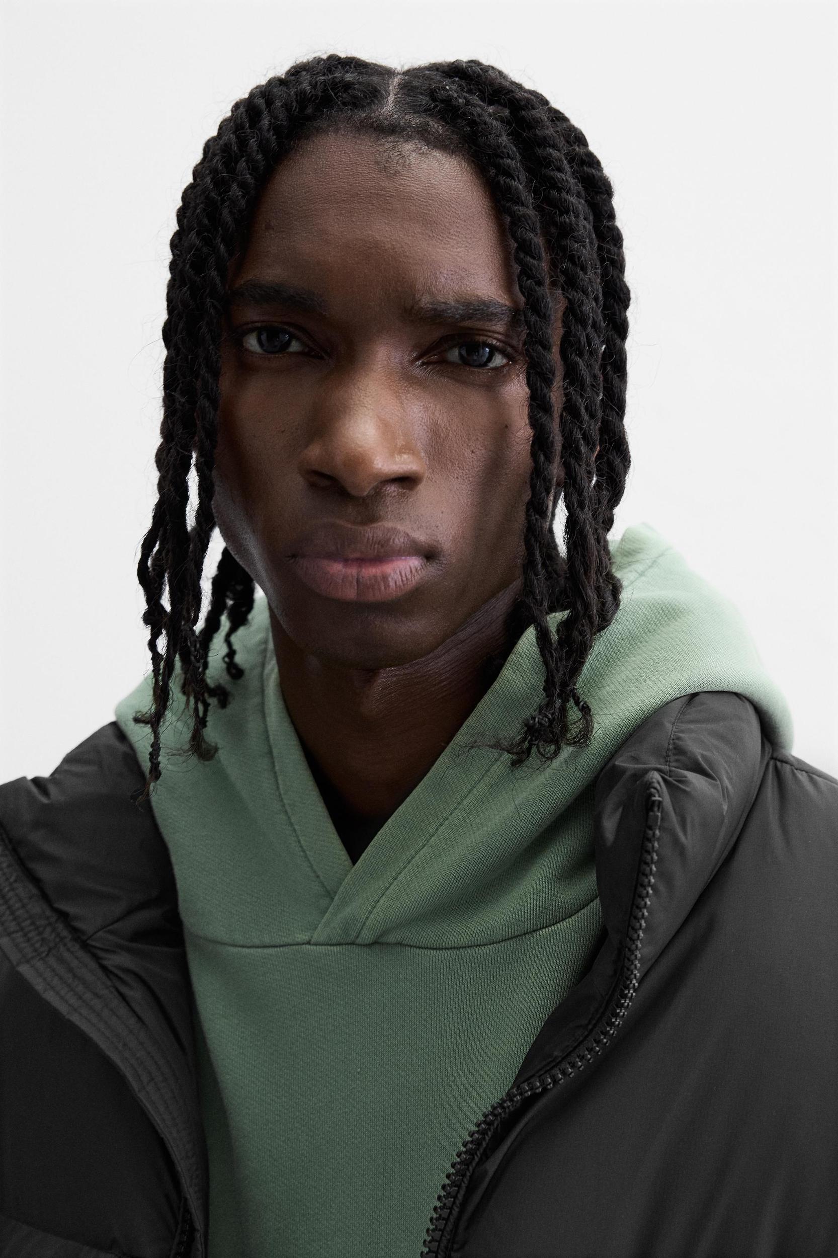 COLOR BLOCK PUFFER JACKET Product Image