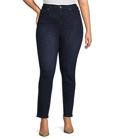 Good American Good Legs High Rise Gap-Proof Waistband Stretch Denim Skinny Jeans Product Image