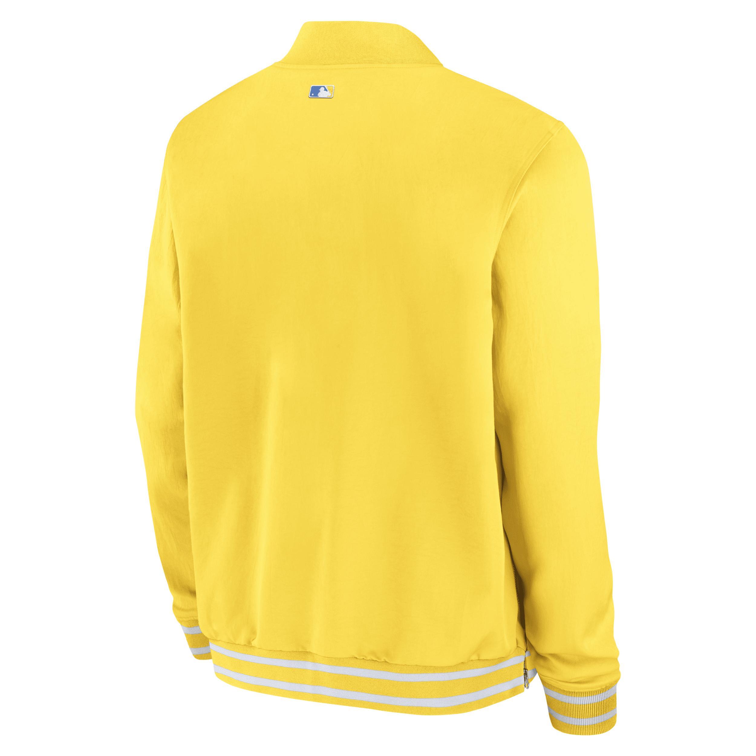 Boston Red Sox Authentic Collection City Connect Game Time Nike Men's MLB Full-Zip Bomber Jacket Product Image