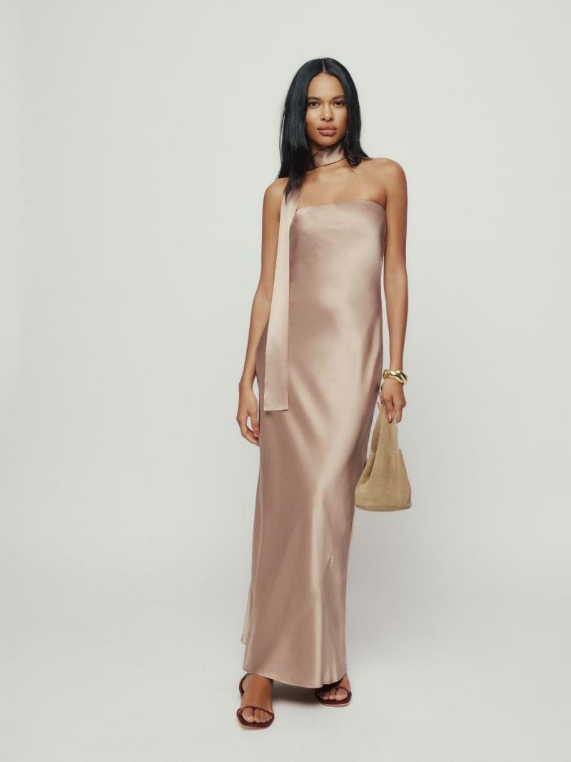 Petites Oren Silk Dress Product Image