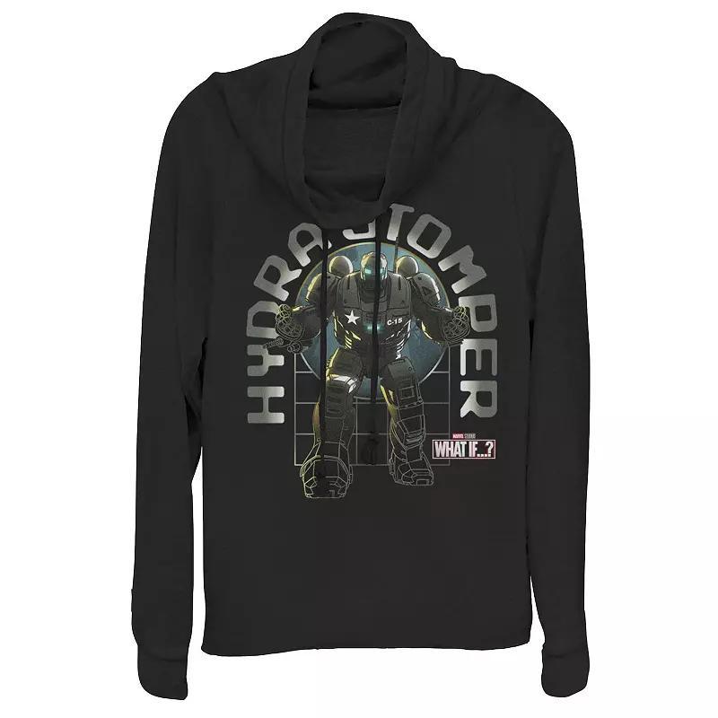 Juniors' Marvel What If Doctor Strange Supreme Logo Cowlneck Graphic Lightweight Long Sleeve, Girl's, Size: Medium, Black Product Image