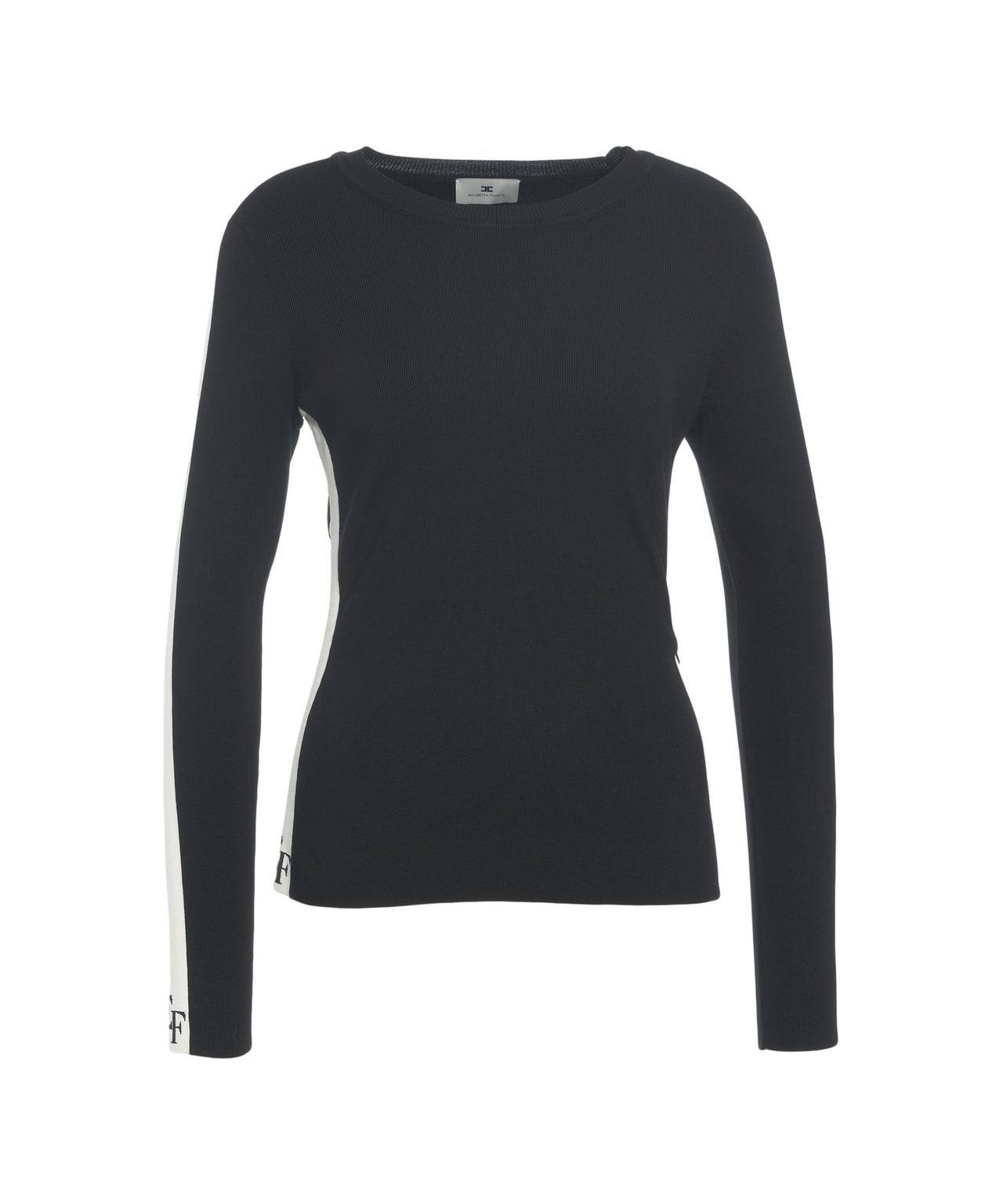 Knit top with logo details Product Image