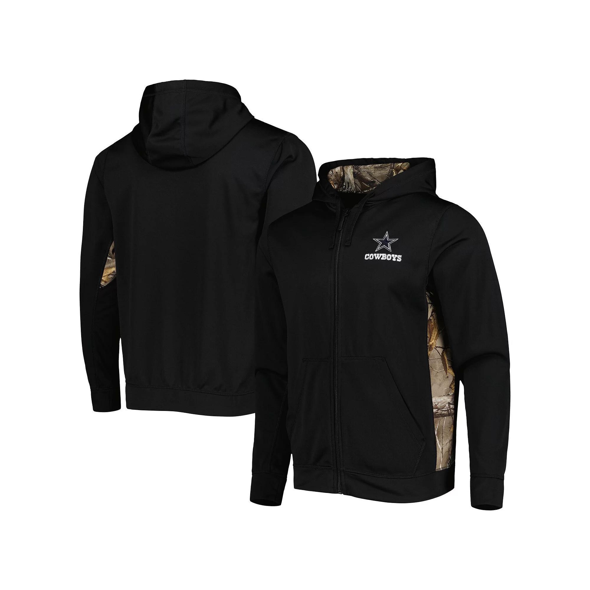 Men's Dunbrooke Black/Realtree Camo Dallas Cowboys Decoy Tech Fleece Full-Zip Jacket, Size: Large Product Image