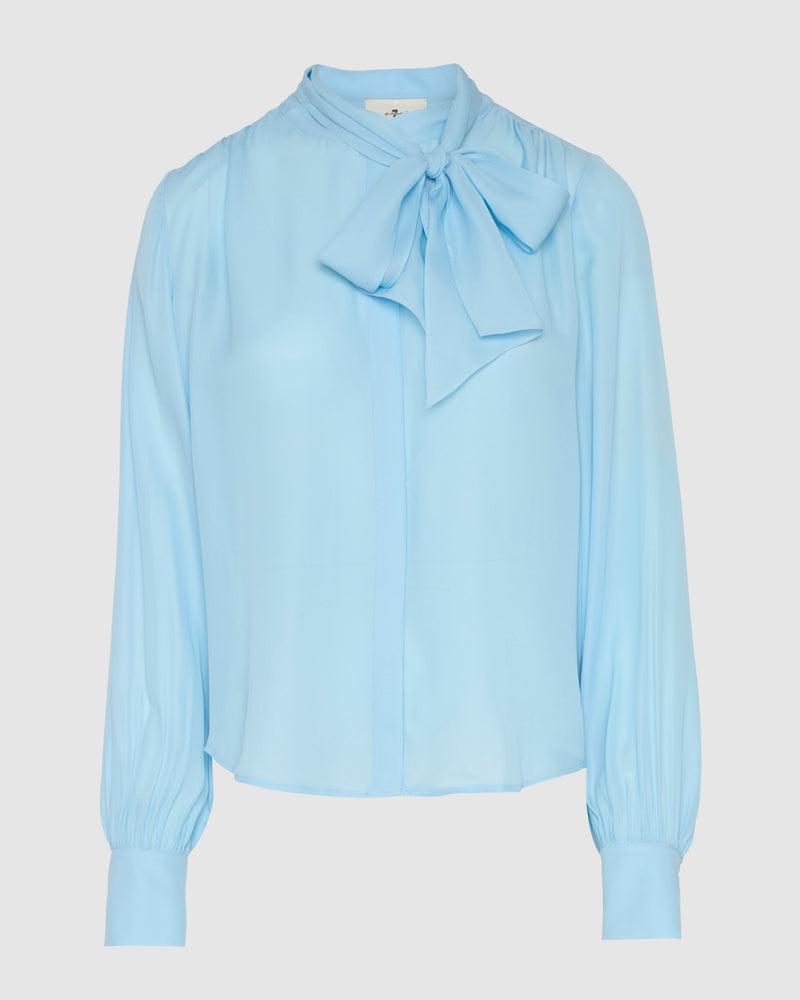 Silk Bow Shirt Product Image