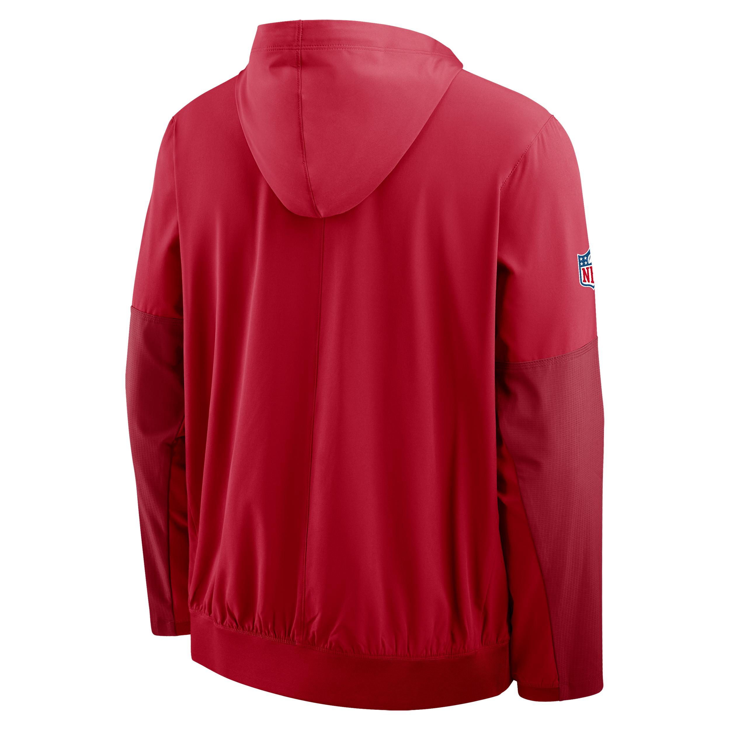 San Francisco 49ers Well Rounded Anorak Nike Men's NFL 1/2-Zip Hooded Jacket Product Image