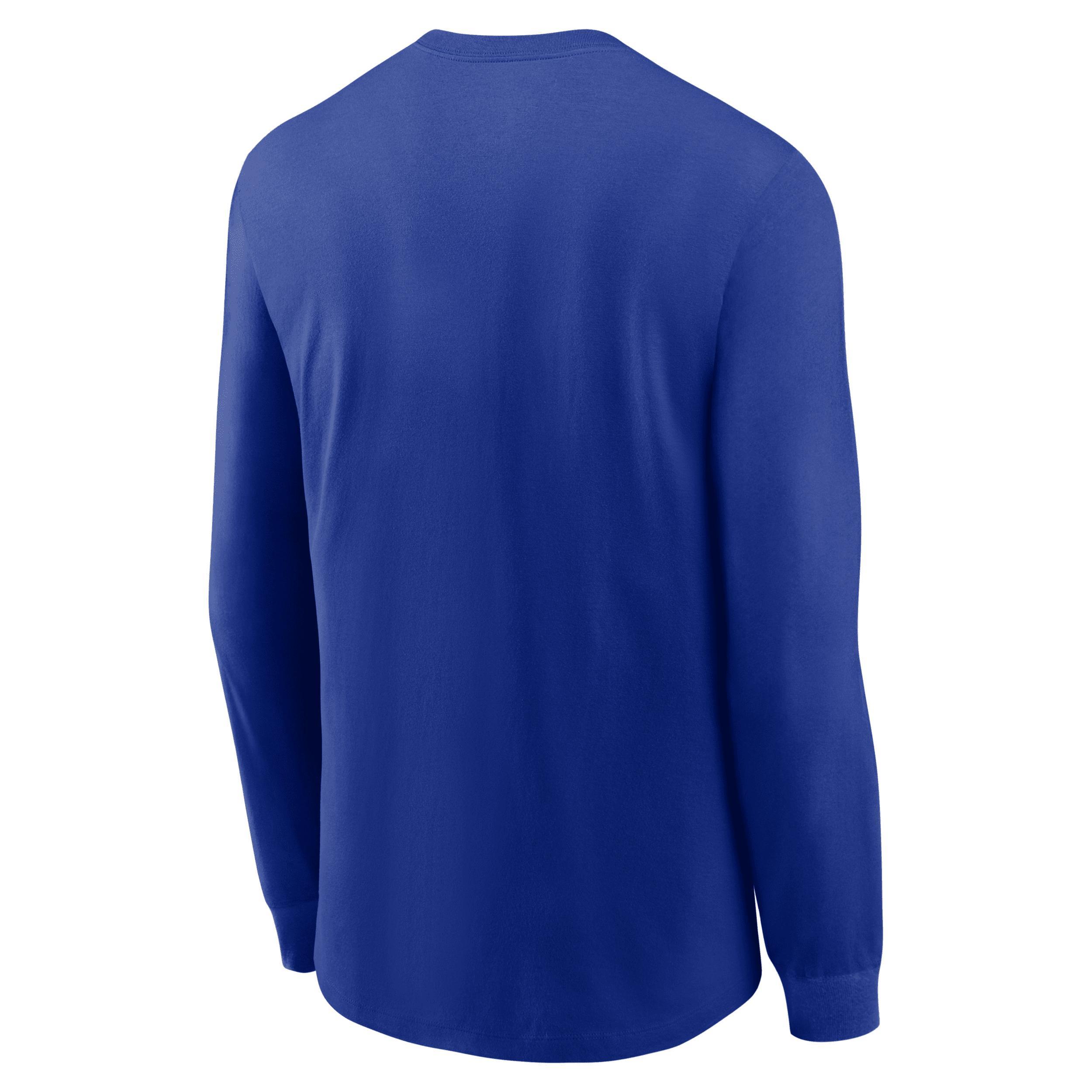 Mens Nike Royal Buffalo Bills Primary Logo Long Sleeve T-Shirt Product Image