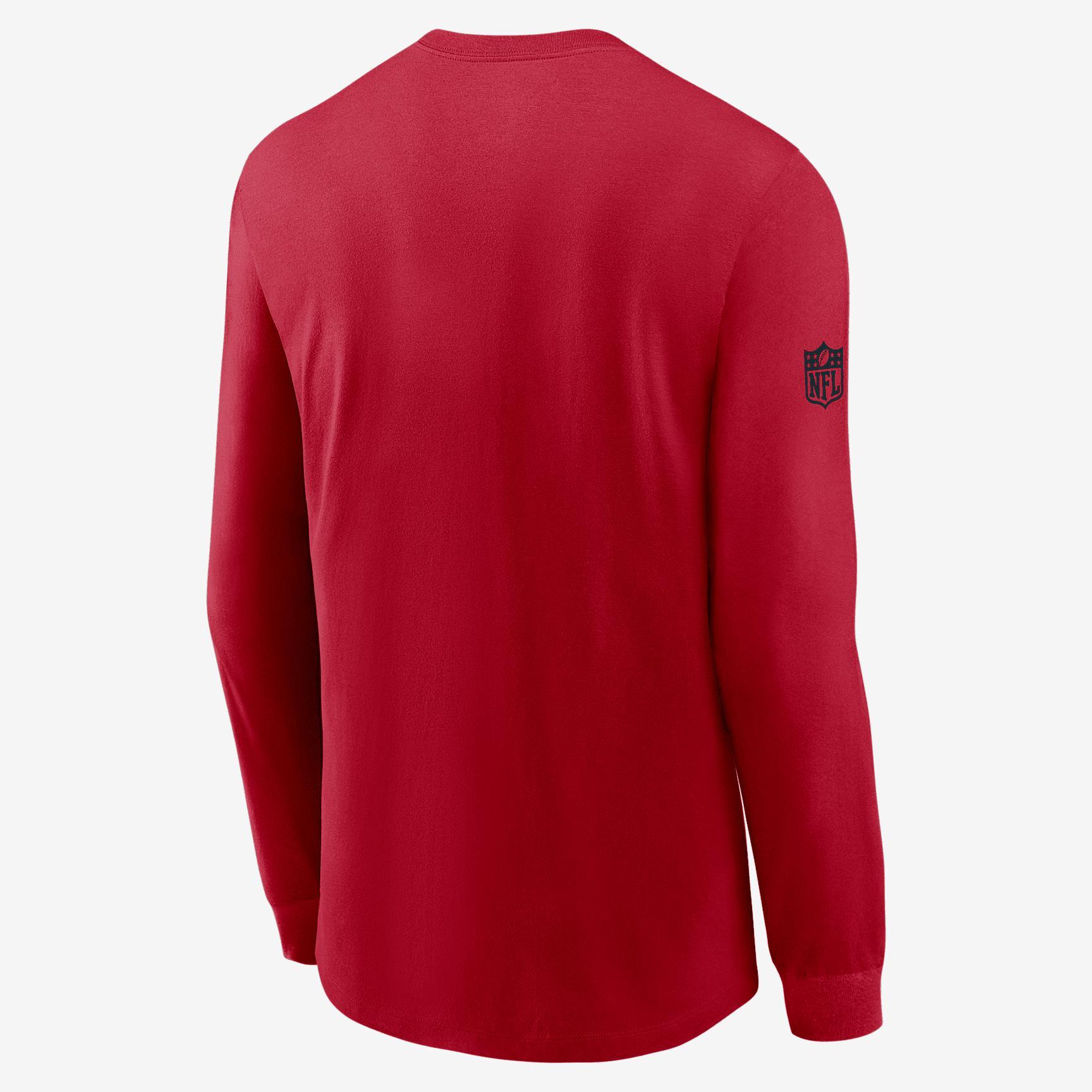 San Francisco 49ers Sideline Team Issue Nike Men's Dri-FIT NFL Long-Sleeve T-Shirt Product Image