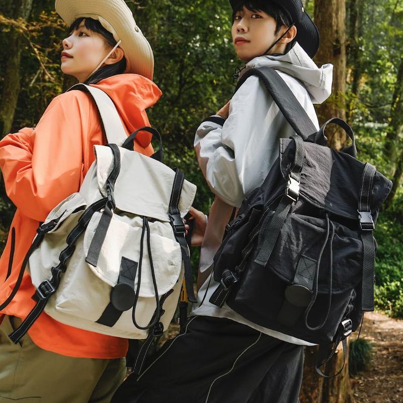 Buckled Flap Backpack Product Image