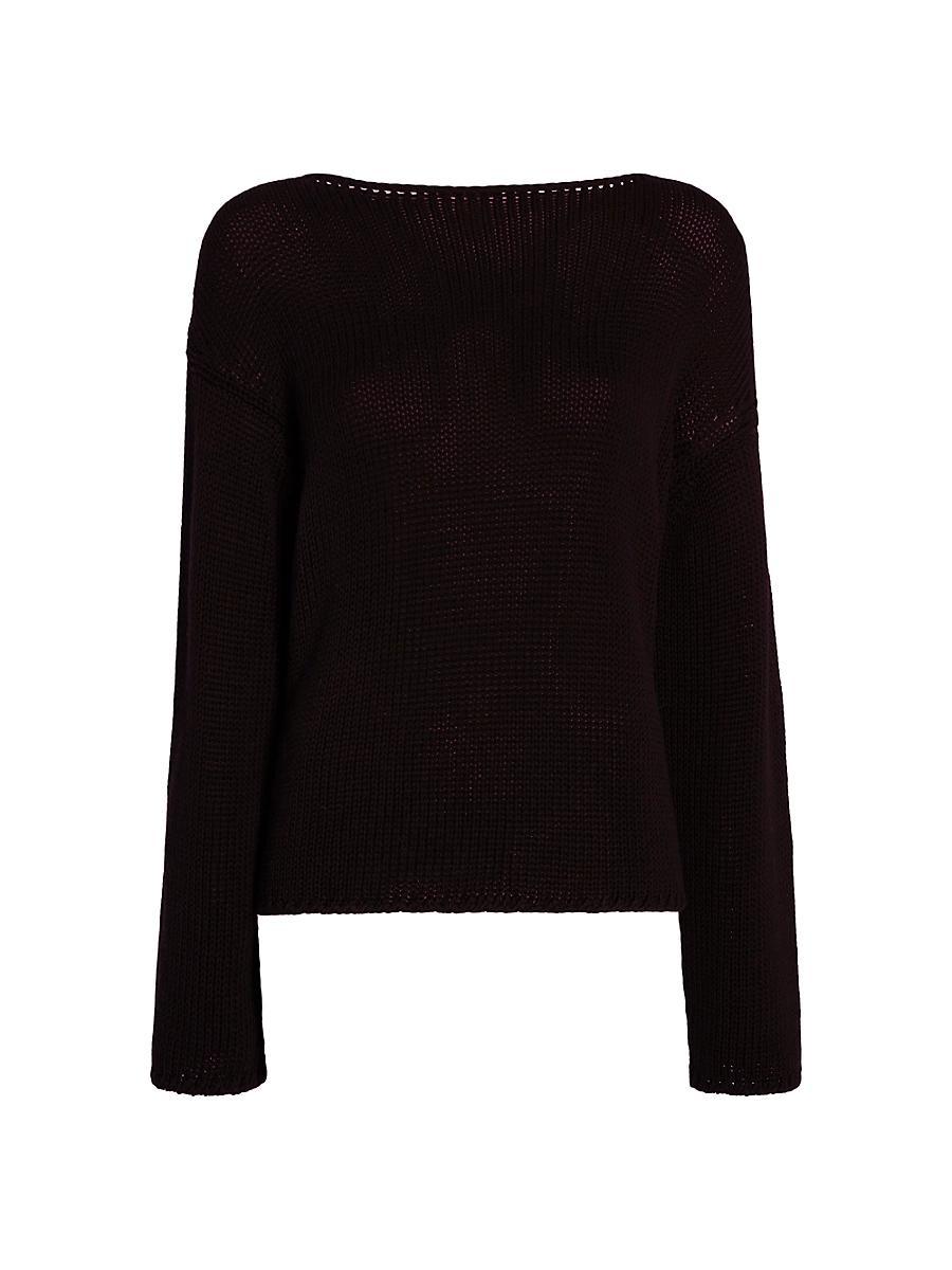 Womens Draped Knit Sweater Product Image