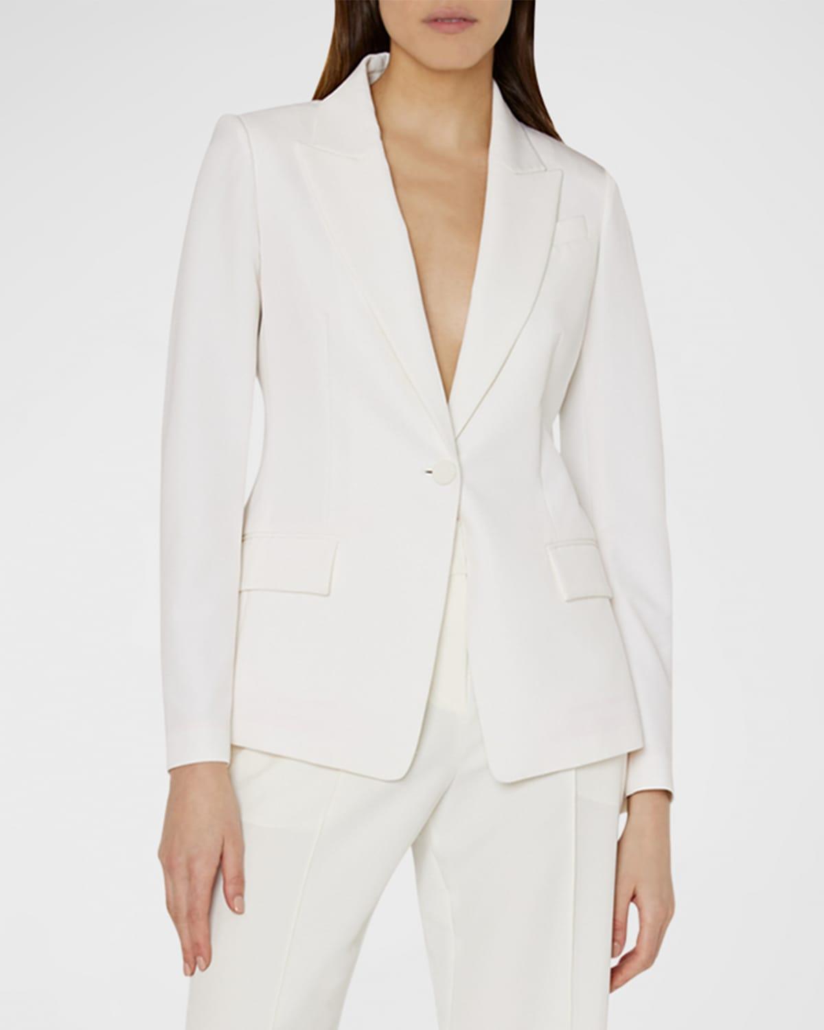 Avery Single-Button Cady Blazer Product Image