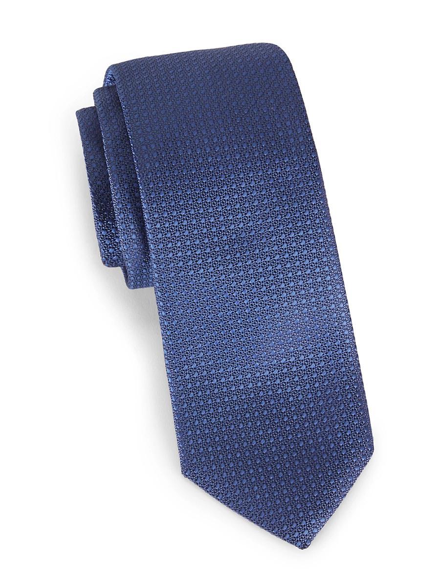 Mens Textured Dot Silk Tie Product Image
