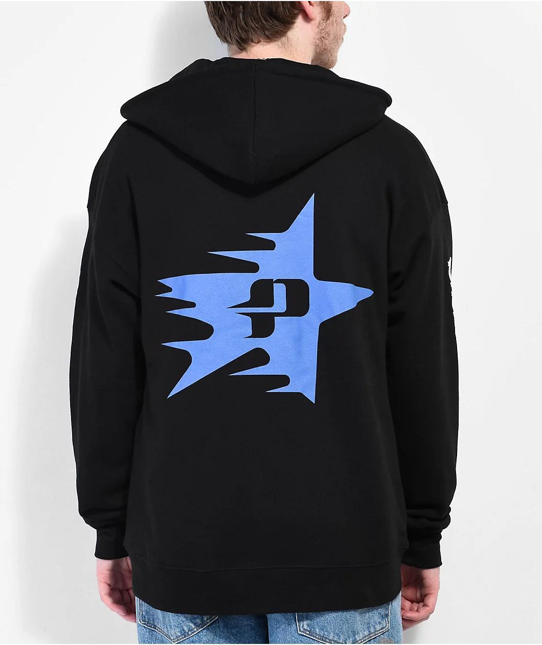 Pythia Star Black Zip Hoodie Product Image