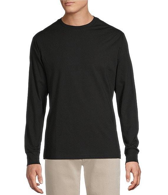Cremieux Blue Label Classic Fit Crew Neck Long Sleeve T-Shirt Product Image